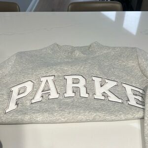 Parke GREY and WHITE Varsity Mockneck